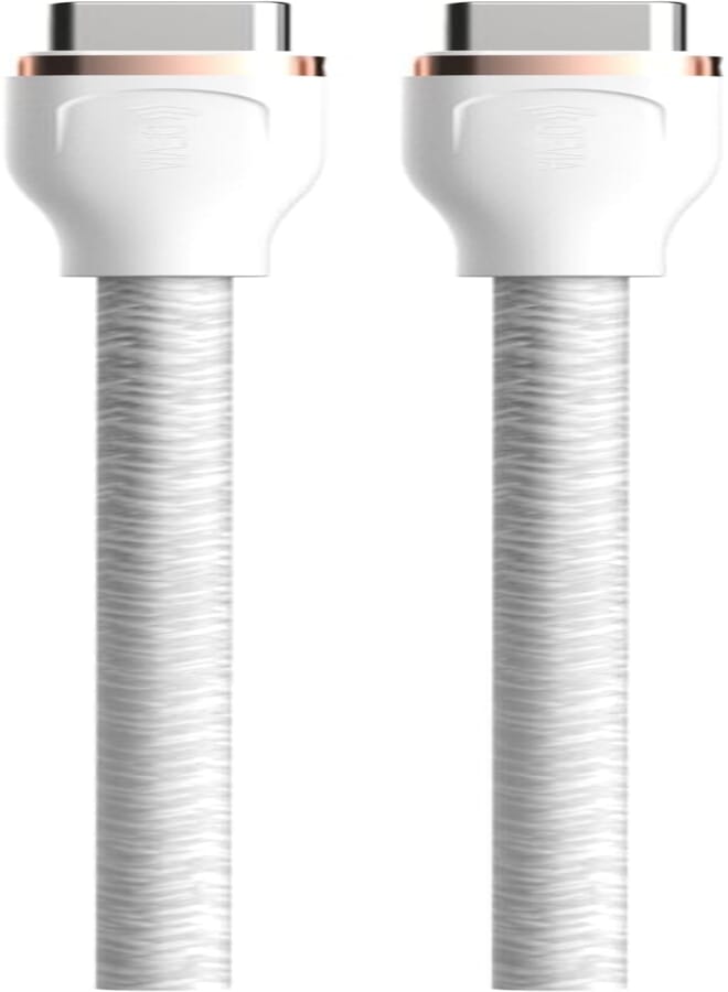 DEVIA Star Series USB-C to USB-C 3A 60W Zinc Alloy Braid Cable 1.5M - White